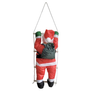 Père Noël Grimpant À L'échelle pour Intérieur Extérieur 85 X 25 Cm [en.casa] 