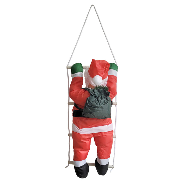 Père Noël Grimpant À L'échelle pour Intérieur Extérieur 85 X 25 Cm [en.casa] 