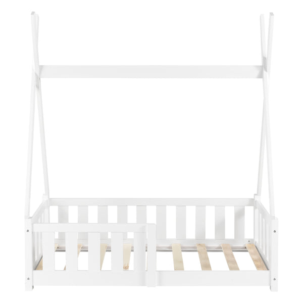 Kinderbett Helsingborg 70x140 cm Weiß [en.casa]