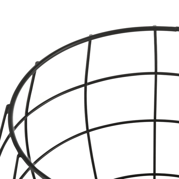 Kit de 3 Tables Gigognes Neman Paniers Métal Plusieurs Tailles Noir [en.casa]