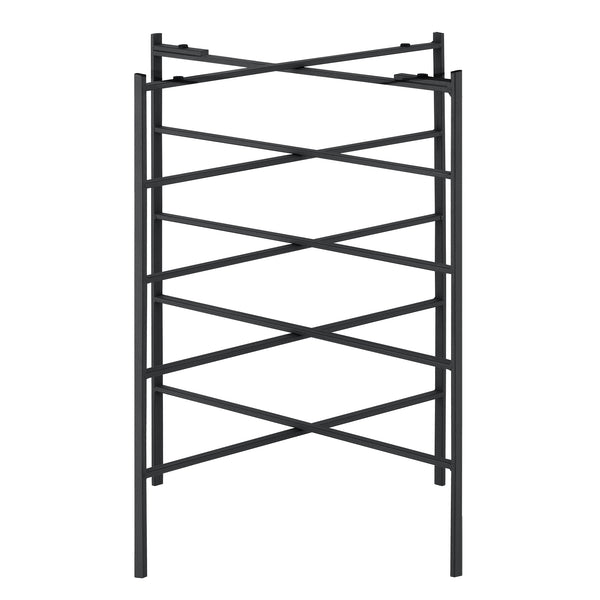 Table Basse Wiltz Plateau Amovible Métal 40 x 40 x 52 cm Noir [en.casa]