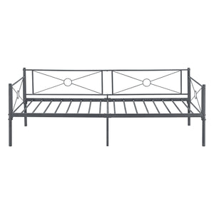 Divano a 2-3 Posti di Seduta Letto Singolo in Acciaio con Materasso a Schiuma Fredda 90 x 200 cm Sofa Decorativa in Metallo - Vari Colori