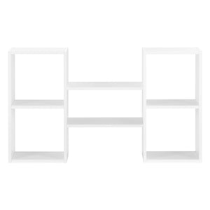 Mensola a Parete Lillesand con 5 Vani Ripiani Portaoggetti 101 x 18 x 60 cm - Bianco Opaco [en.casa]

