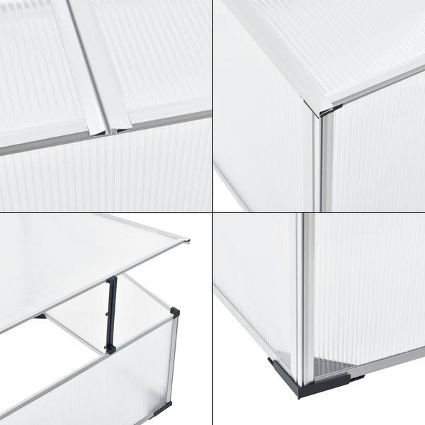 Châssis de Jardin Hoorn Divisée Polycarbonate 100 x 60 x 40 cm [en.casa]
