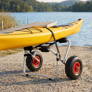 Carrello Pieghevole in Alluminio per Trasporto Kayak Canoa in.tec