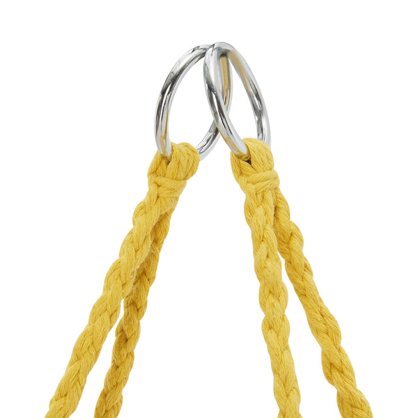 Poltrona Sospesa 'Jaina' per Interno / Esterno, Carico max. 120 kg - Giallo [en.casa.]