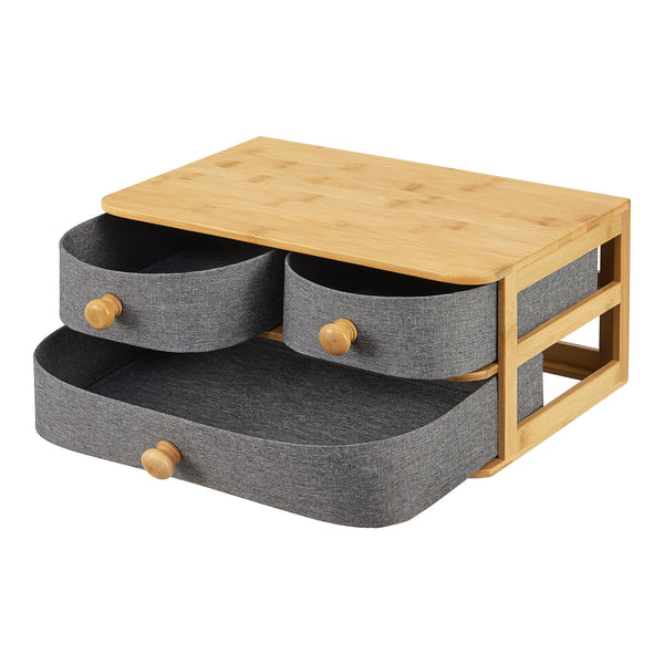 Organisateur de bureau Mäntsälä à 3 tiroirs 15 x 35 x 23 cm [en.casa]