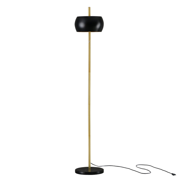 Stehlampe Luton Schwarz/Gold [lux.pro]