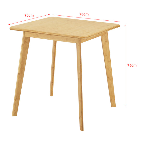 Table de salle à manger carrée Närpes pour 2 personnes 75 x 70 x 70 cm [en.casa]