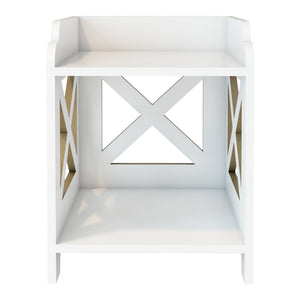 Organisateur de maquillage Struer 23 x 20 x 22 cm blanc [en.casa]