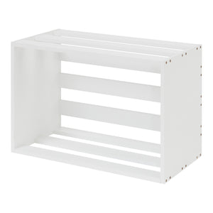 Table d'appoint rectangulaire Rønde 43 x 64 x 33 cm blanc [en.casa]