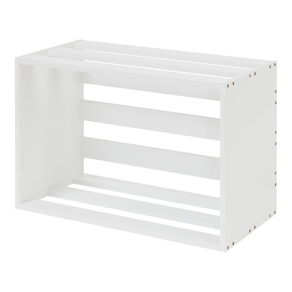 Table d'appoint rectangulaire Rønde 43 x 64 x 33 cm blanc [en.casa]