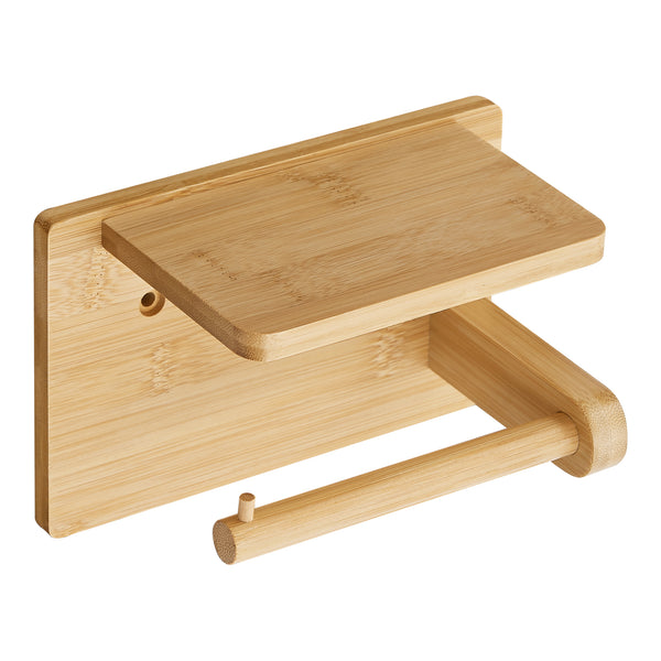 Toilettenpapierhalter Vallentuna Bambus [en.casa]
