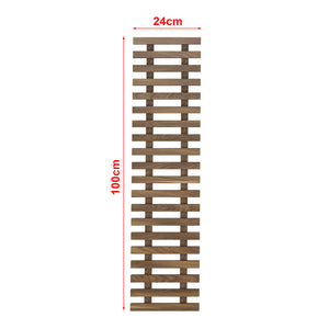 Set 'Herwijnen' di 3 Pareti Portapiante Pannelli in Legno di Pino Struttura a Doghe Tonalitá Scura Espositore per Piante Fioriera da Recinzione [en.casa]