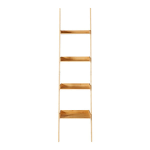 Scaffale da Terra Göinge a Forma di Scaletta 176 x 44 cm Bambù Naturale [en.casa]