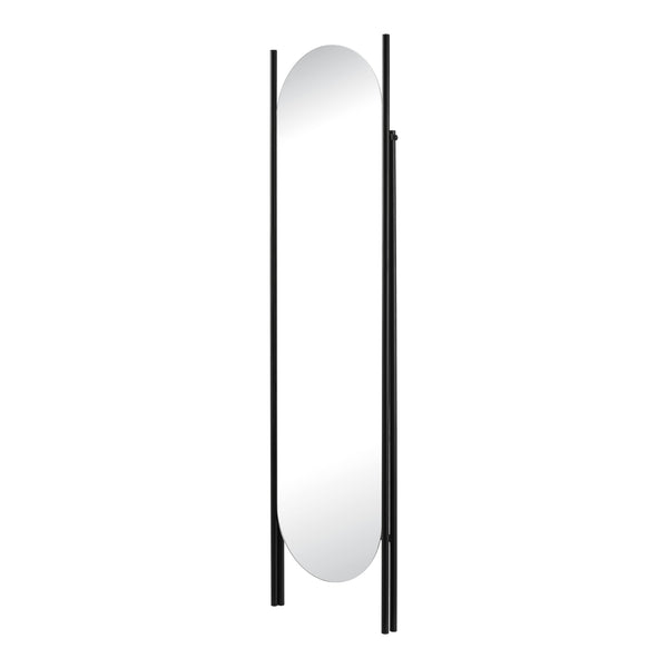 Miroir sur pied Fardella 150 x 41 x 60 cm noir [en.casa]