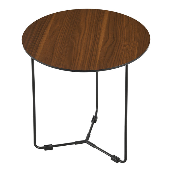 Beistelltisch Böhen 42xØ39,5 cm Wallnuss [en.casa]