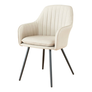 Set Kannonkoski di 2 Poltroncine da Sala Pranzo - Beige [en.casa] 
