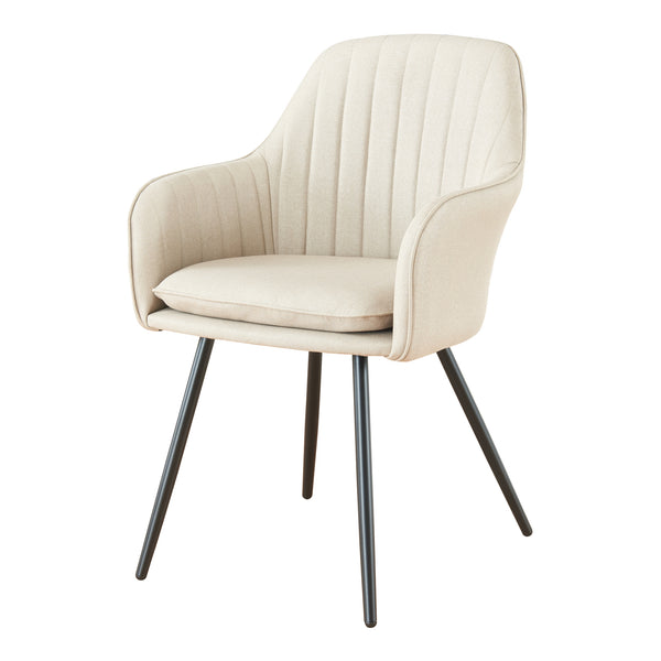 Set Kannonkoski di 2 Poltroncine da Sala Pranzo - Beige [en.casa] 