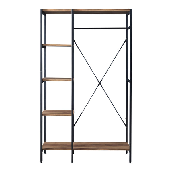 Portant à vêtements Hvidovre 170 x 100 x 35 cm noir effet bois [en.casa]