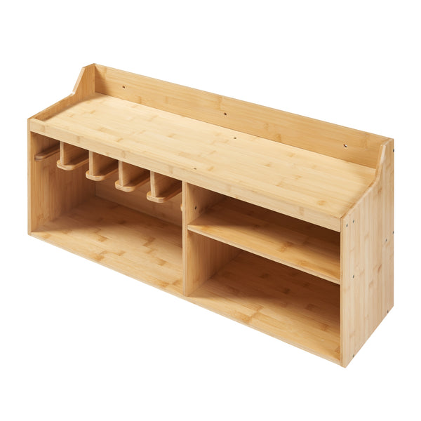 Organizzatore da Parete Gjemnes per Attrezzi Fai da Te - Bambù Naturale [en.casa]