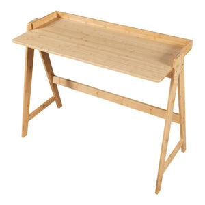 Bureau Härryda bambou 107 x 47 x 81 cm naturel [en.casa]