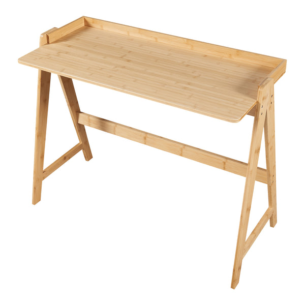 Bureau Härryda bambou 107 x 47 x 81 cm naturel [en.casa]