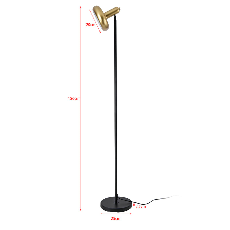 Schizzo in scala Lampada da Terra Namsos a Luce Diretta Alta 156 cm Nero / color Oro lux.pro