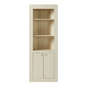 Armoire d'angle Eura avec 2 portes et 5 étagères panneau de particules 170 x 62 x 30 cm effet chêne [en.casa]