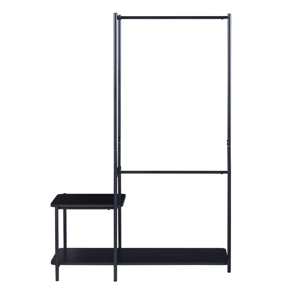 Stand Appendiabiti Bø 150 x 100 x 34 cm Nero [en.casa]
