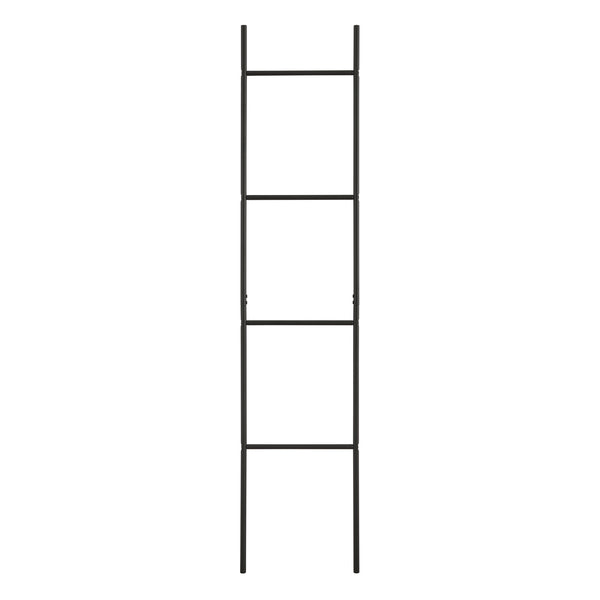 Échelle porte-serviettes Bodø avec 4 barres acier 176 x 38 x 2 cm noir [en.casa]