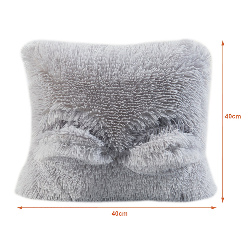 Croquis coté Coussin chauffant électrique Capurso avec deux ouvertures 100 W 40 x 40 x 10 cm gris [en.casa]
