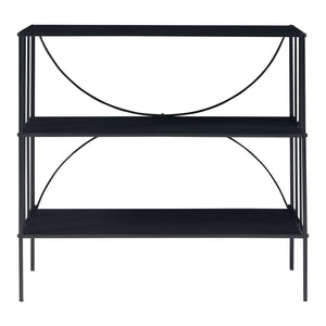 Table console Baarn métal 66 x 70 x 32 cm noir [en.casa]