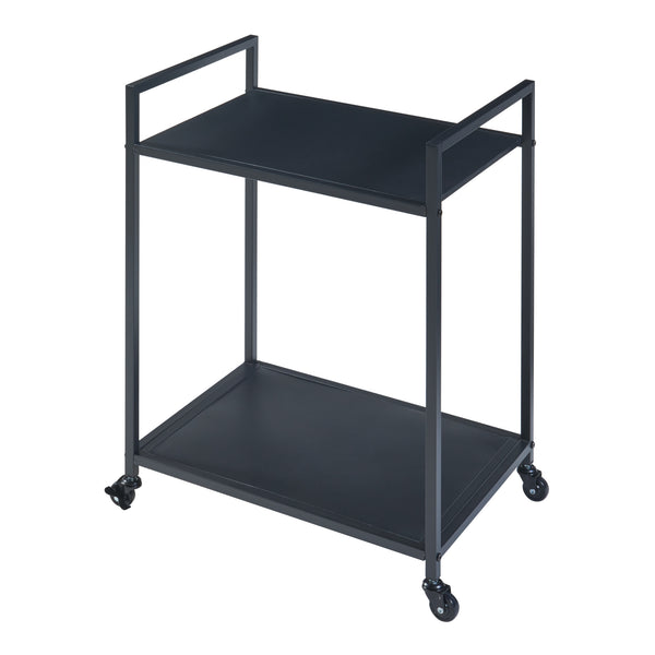 Servierwagen Lesja Metall Schwarz [en.casa]