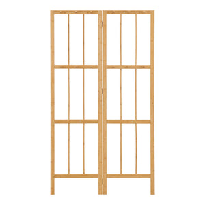Portemanteau pliable Hyllestad bambou 166 x 92 x 8 cm naturel [en.casa]