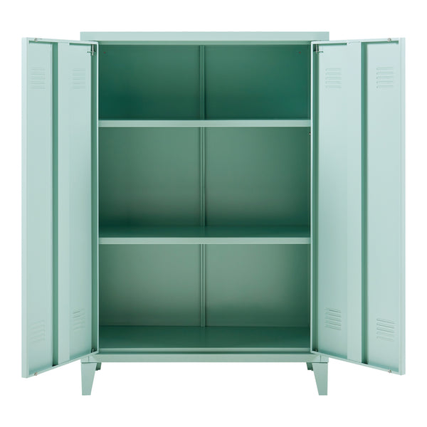 Metallschrank Oripää - 110x75x33cm - Pastellgrün