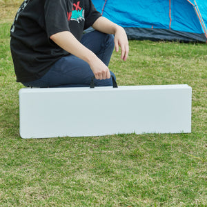 Klappbank-Set Ljusnarsberg 2-tlg. Weiß [en.casa]