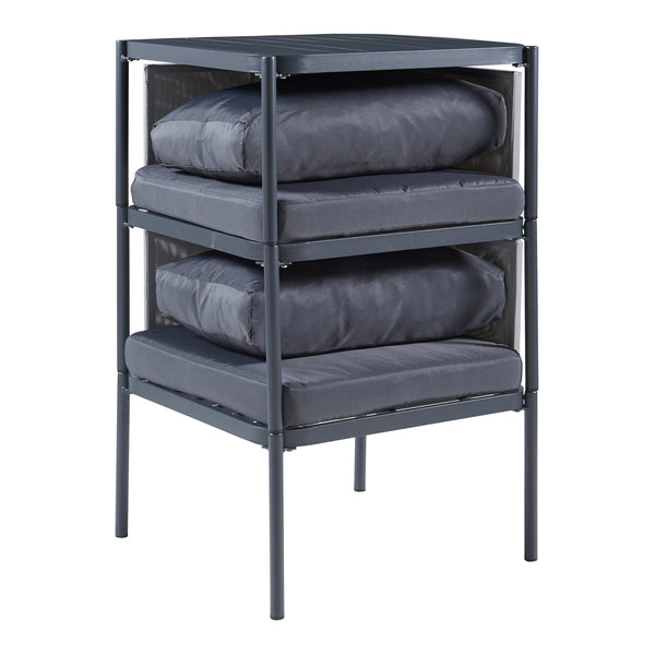 Ensemble de meubles de jardin 3 pièces Accettura gris casa.pro