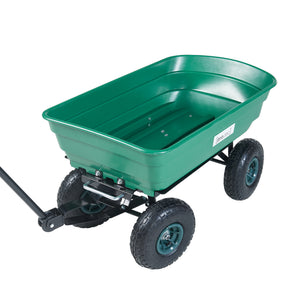 Bollerwagen Corfinio 111x51 cm max. 250kg Grün/Schwarz [pro.tec]