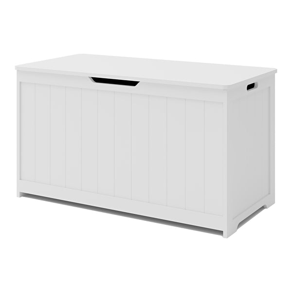 Coffre à jouets Podek 80 x 40 x 45 cm blanc [en.casa]