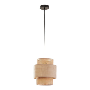 Hängeleuchte Biggar Rattanoptik/Flechtmuster [lux.pro]