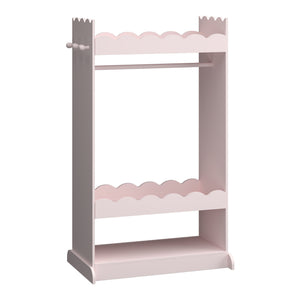 Guardaroba Vestnes per Cameretta con Specchio - Rosa [en.casa]