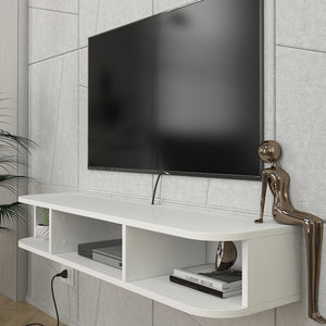 Meuble TV Oundsvas mural 120 x 30 x 19 cm blanc [en.casa] 