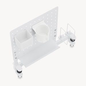 Organiseur de bureau Sauda acier 50 x 50 cm blanc [en.casa]