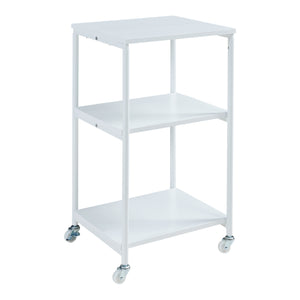 Support d'imprimante Janertu à roulettes 82 x 39 x 35 cm blanc [en.casa] 