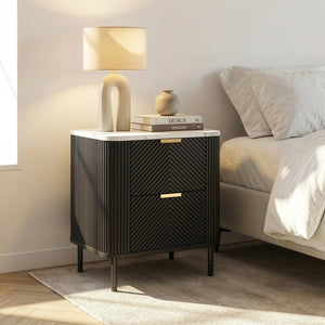 Lot de 2 tables de chevet Olvehok 55 x 52 x 38 cm [en.casa]