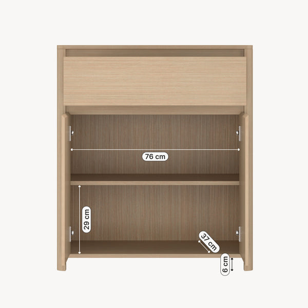 Mobiletto Takranmaa 88x79x39 cm effetto quercia [en.casa]