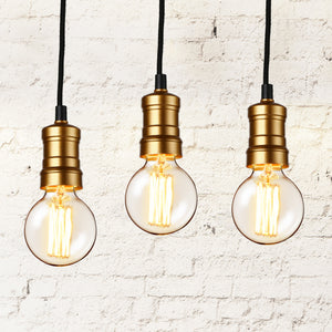 Plafonnier avec look rétro [laiton ] Edison - Douille de lampe [lux.pro] 
