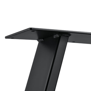 Set de 2 Pieds de Table Métal Noir ou Gris Acier Plusieurs Tailles [en.casa]