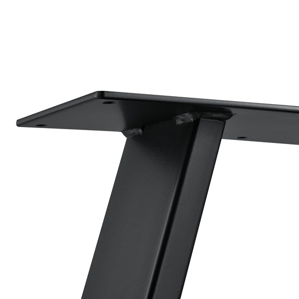 Set de 2 Pieds de Table Métal Noir ou Gris Acier Plusieurs Tailles [en.casa]